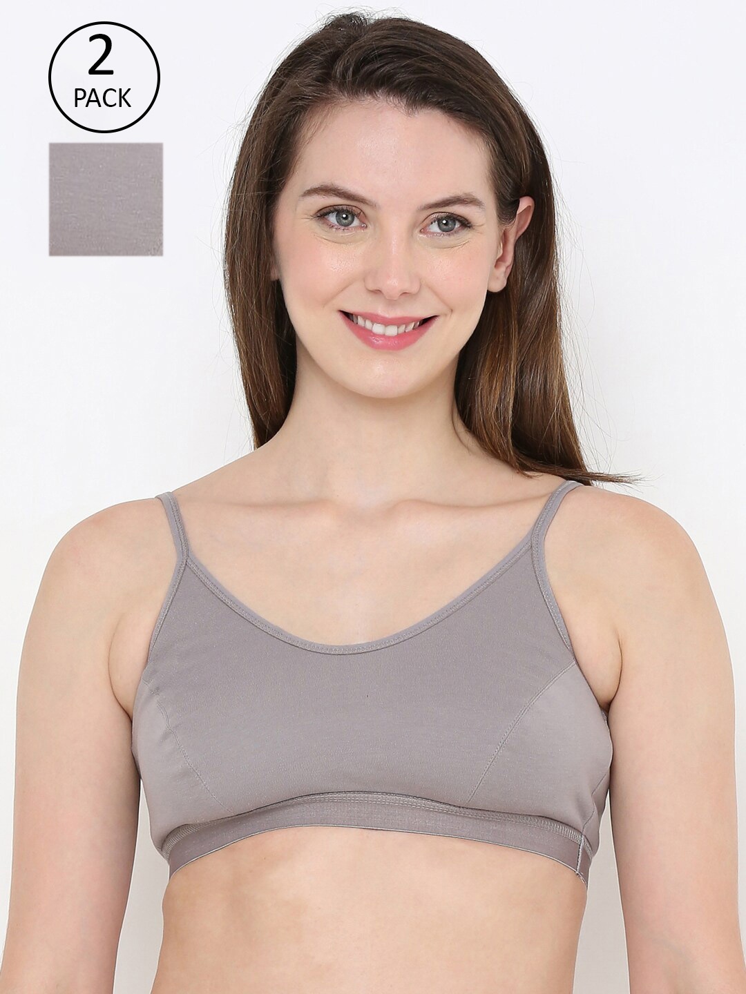 

Berrys Intimatess Grey Non-Padded Non-Wired Everyday Bra Pack of 2