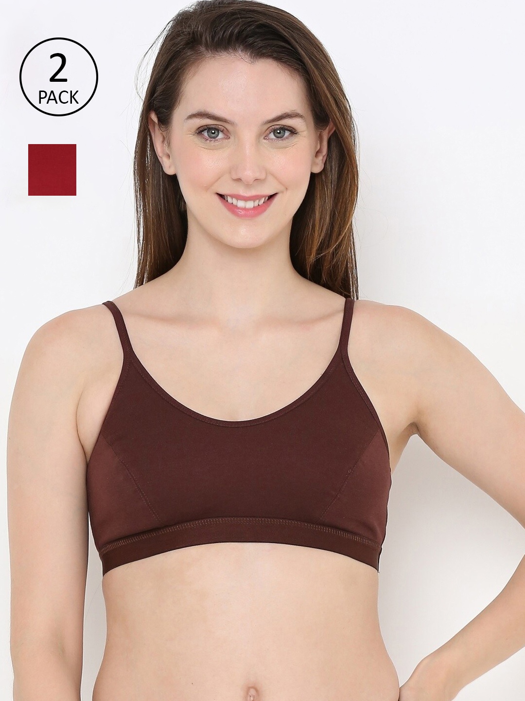 

Berrys Intimatess Pink & Maroon Bra