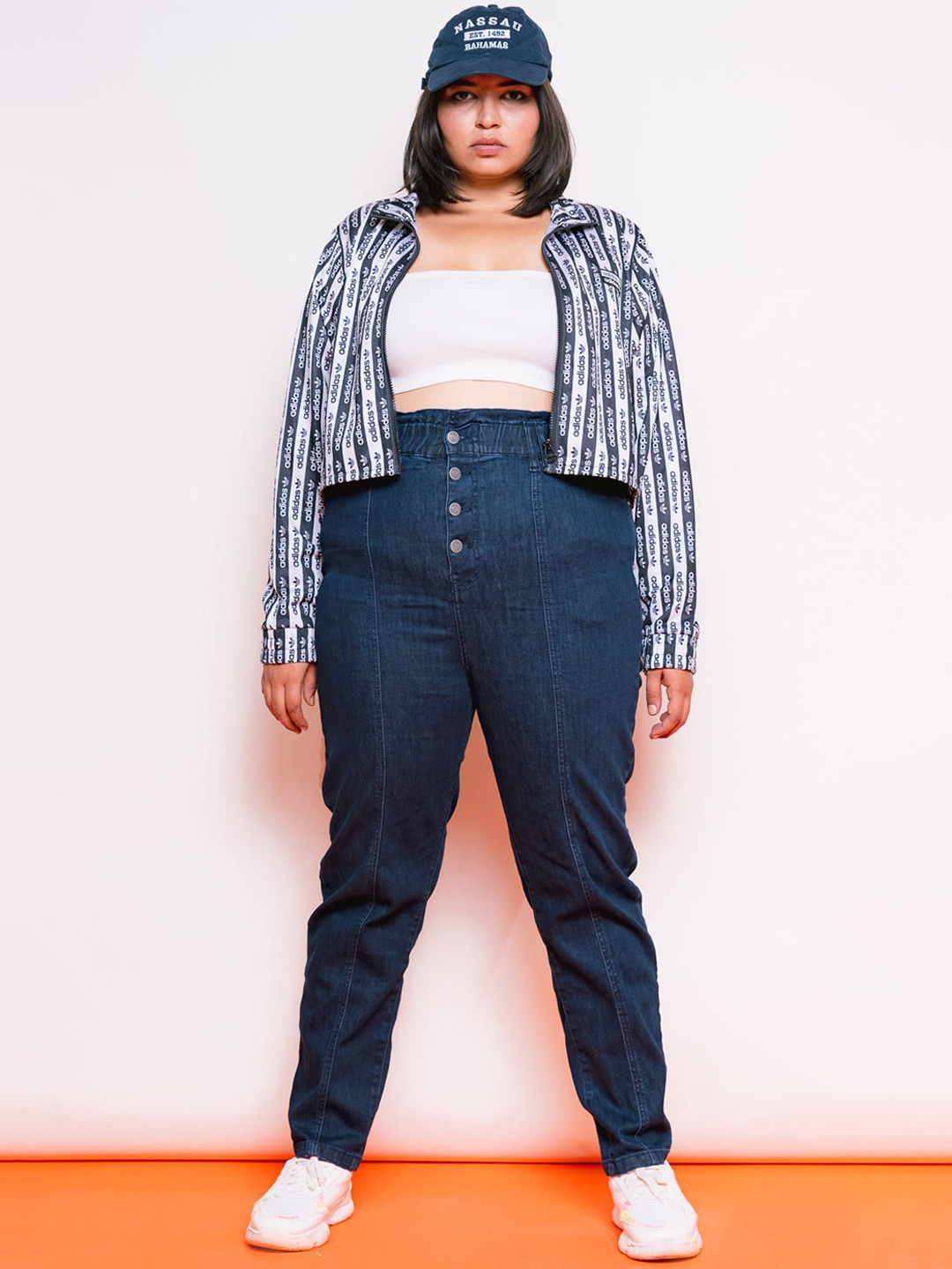 

FREAKINS Women Blue High-Rise Tapered Fit Cropped Jeans