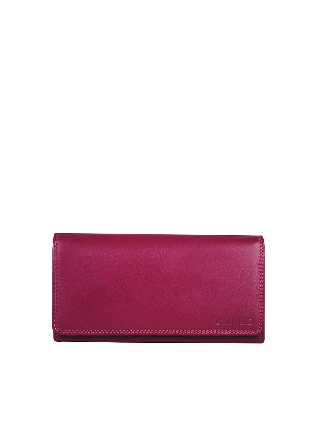 

CALFNERO Women Pink Leather Two Fold Wallet