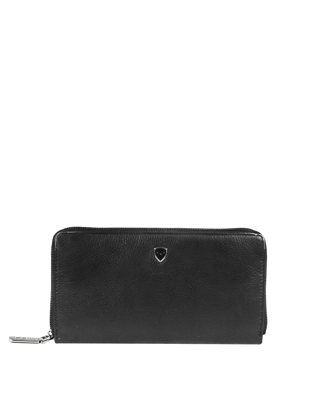 

CALFNERO Women Black Leather Two Fold Wallet