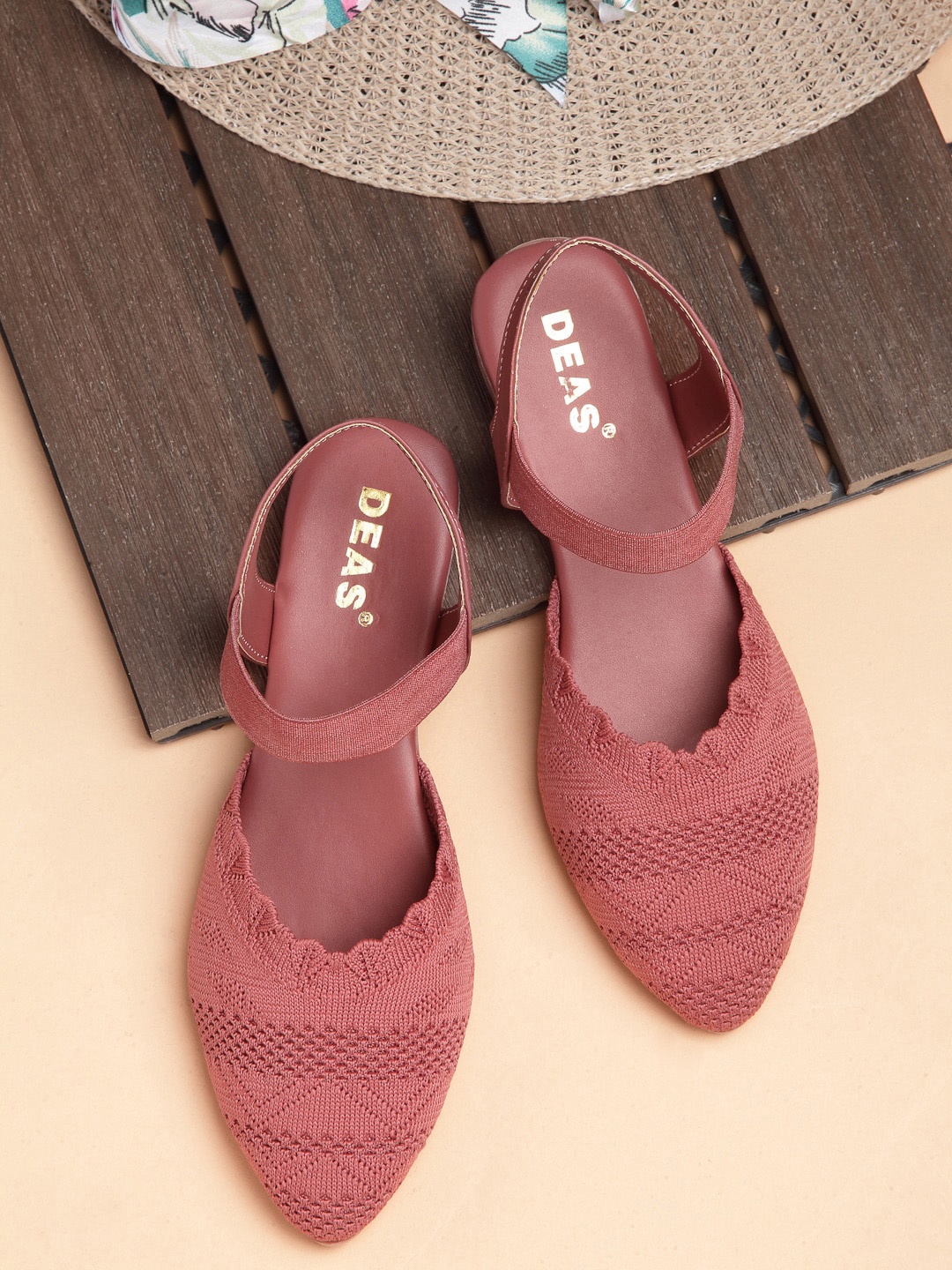 

DEAS Women Peach-Coloured Ballerinas Flats