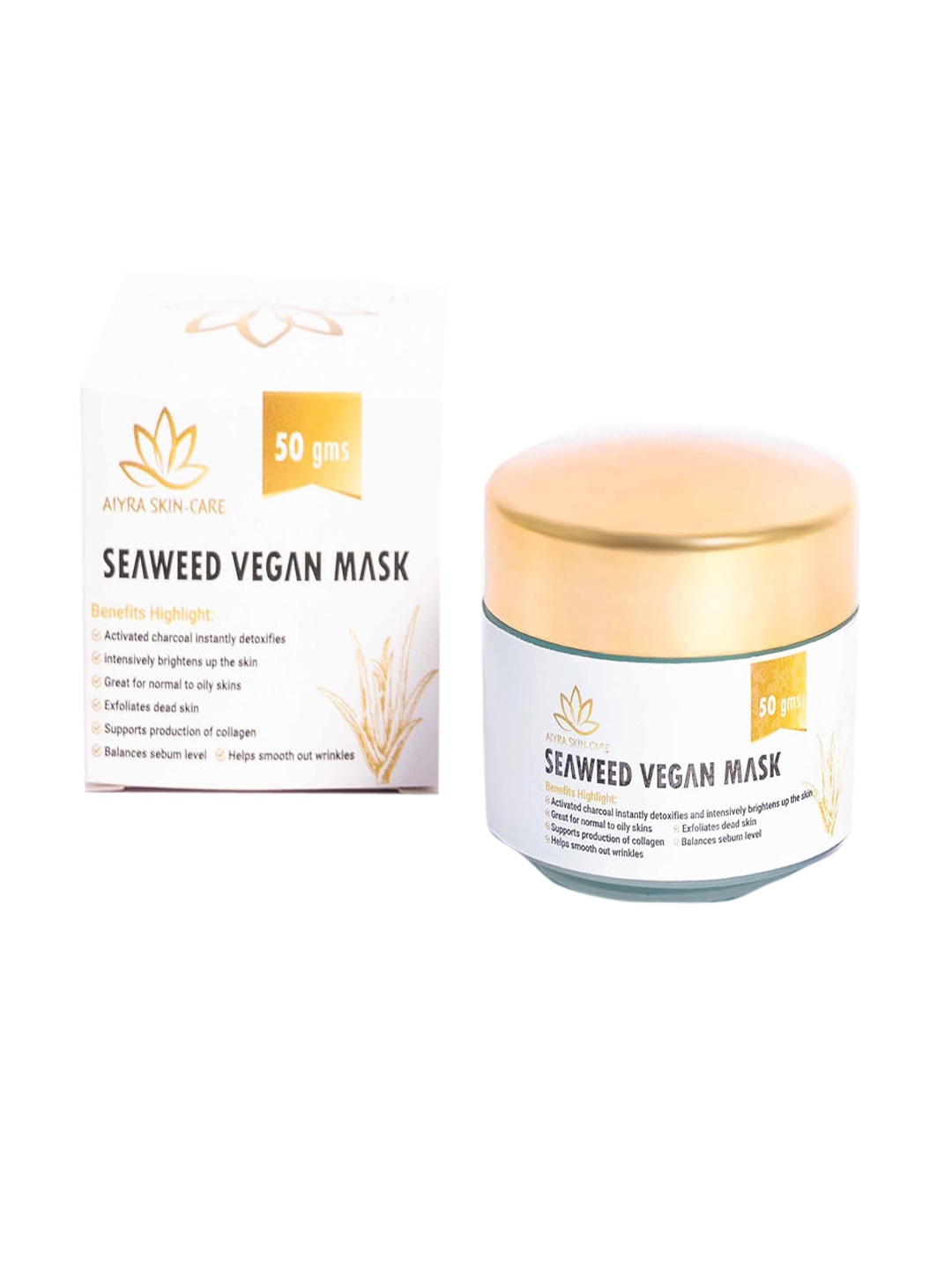 

AIYRA SKIN CARE Seaweed Vegan Mask 50gm, Blue