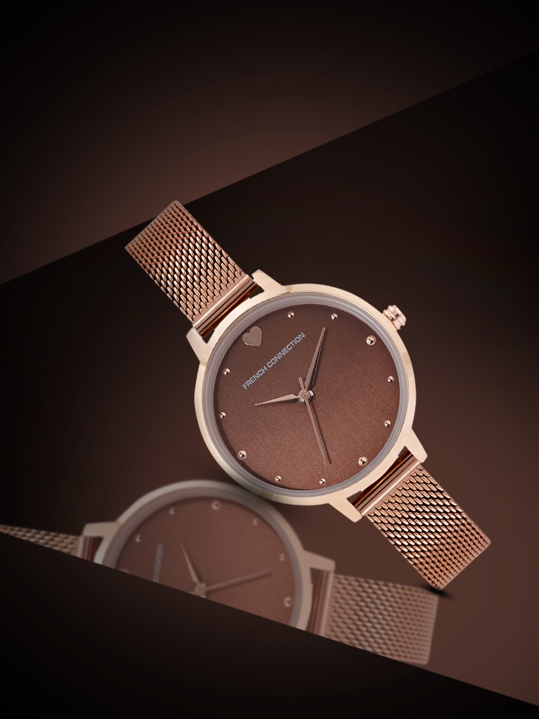 

French Connection Women Brown Bracelet Style Analogue Watch FCN00018D