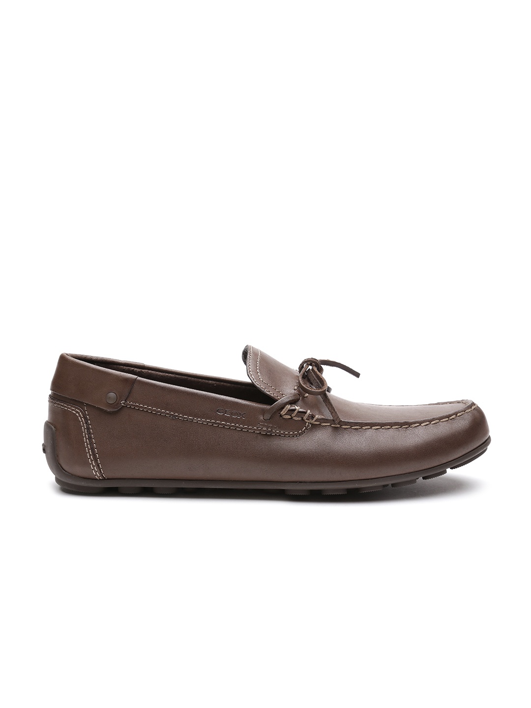 

Geox Men Brown Italian Leather Loafers