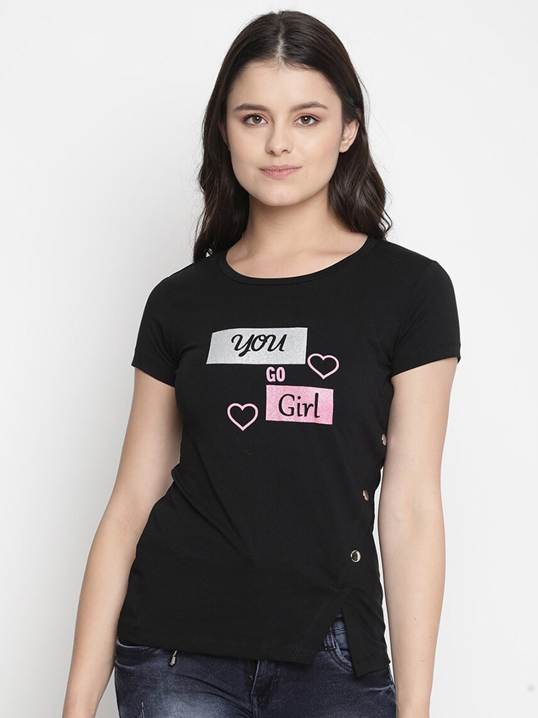 

V2 Value & Variety Black Print Top