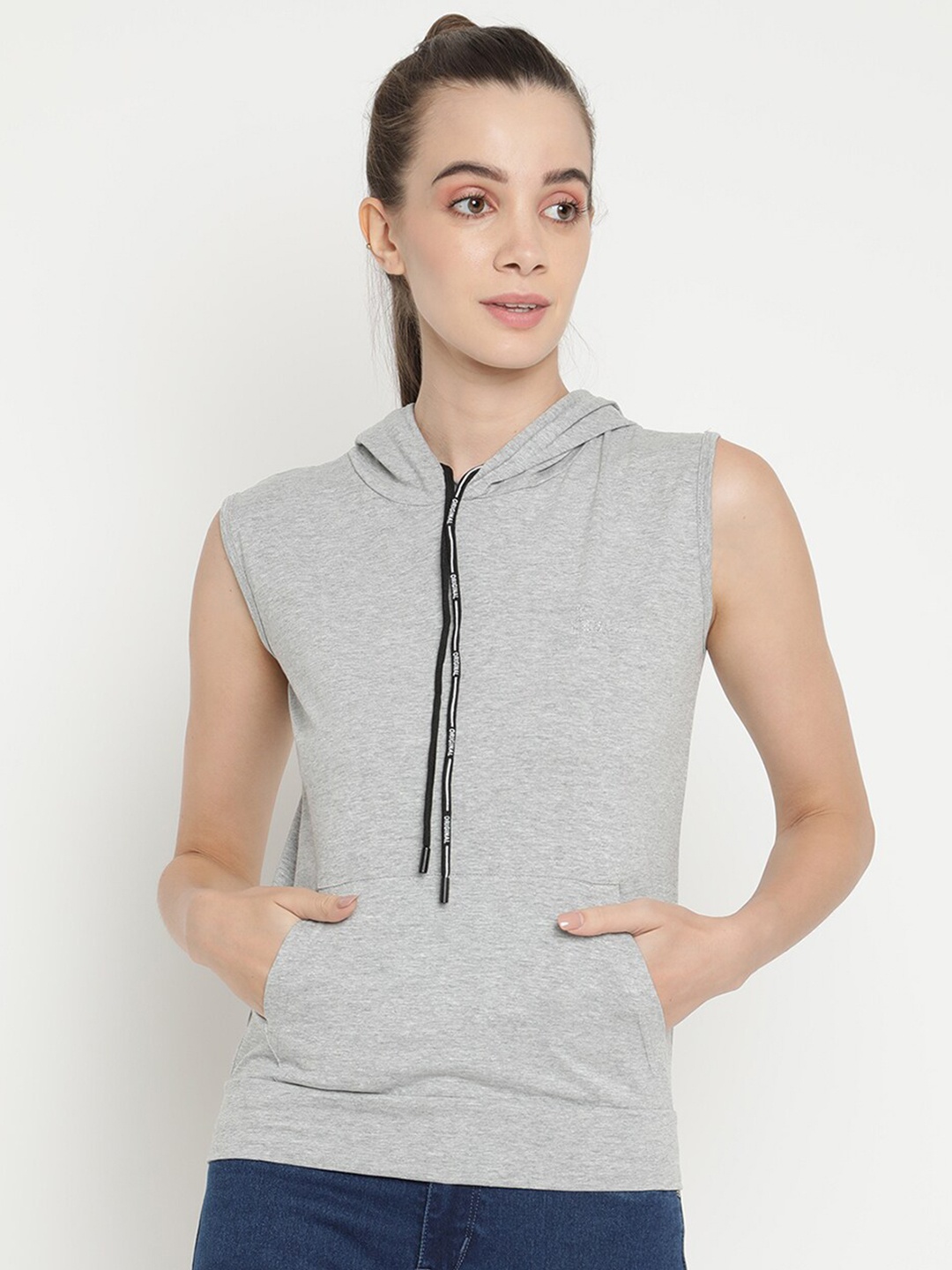 

V2 Value & Variety Grey Striped Top
