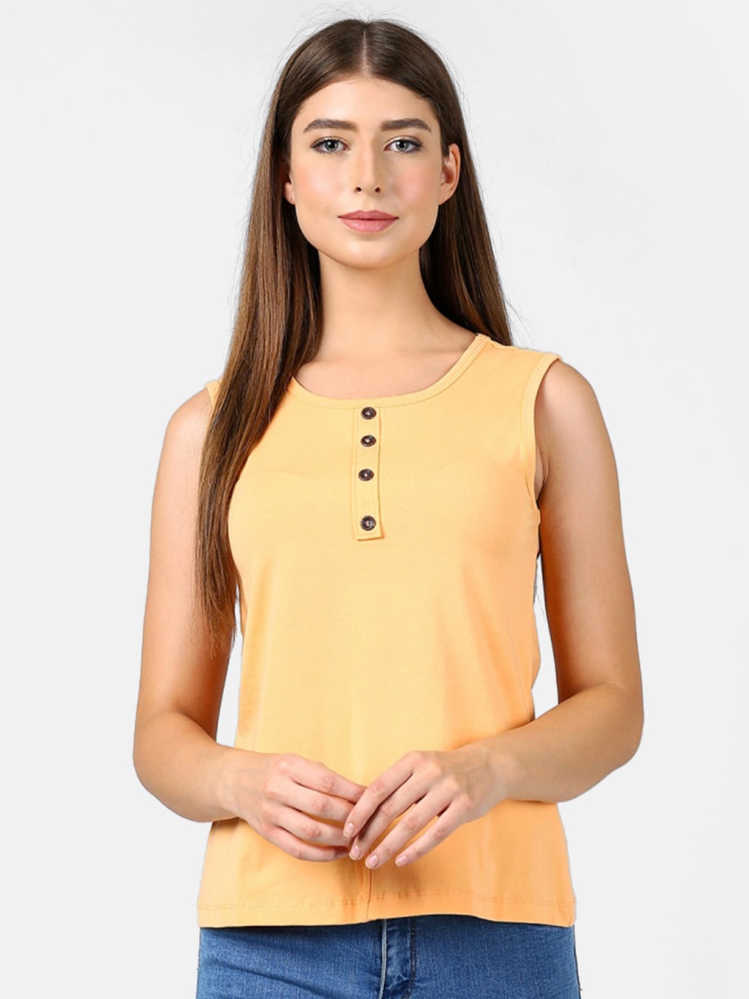 

V2 Value & Variety Women Beige Sleeveless Regular Top