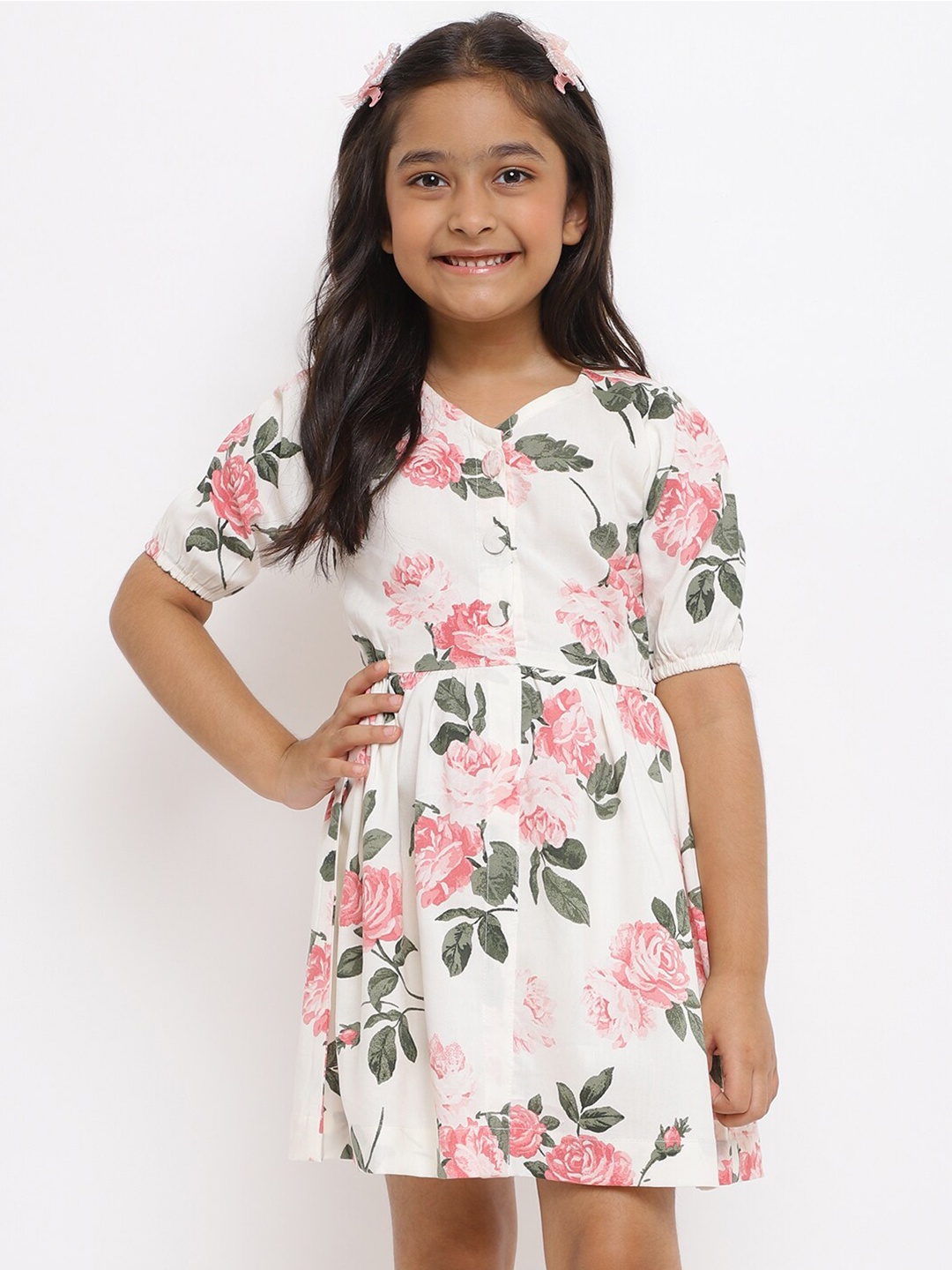 

TALES & STORIES Pink Floral Dress