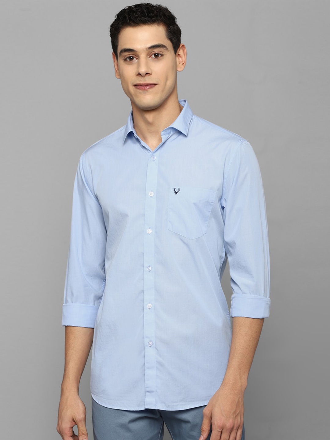 

Allen Solly Men Blue Slim Fit Printed Casual Shirt