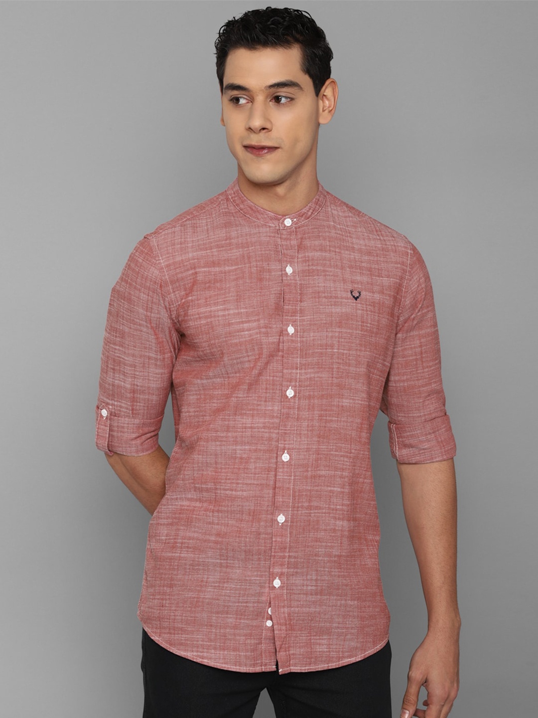 

Allen Solly Sport Men Pink Horizontal Stripes Casual Shirt