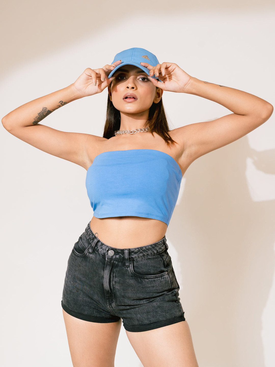 

FREAKINS Women Beautiful Grey Washed Shorts