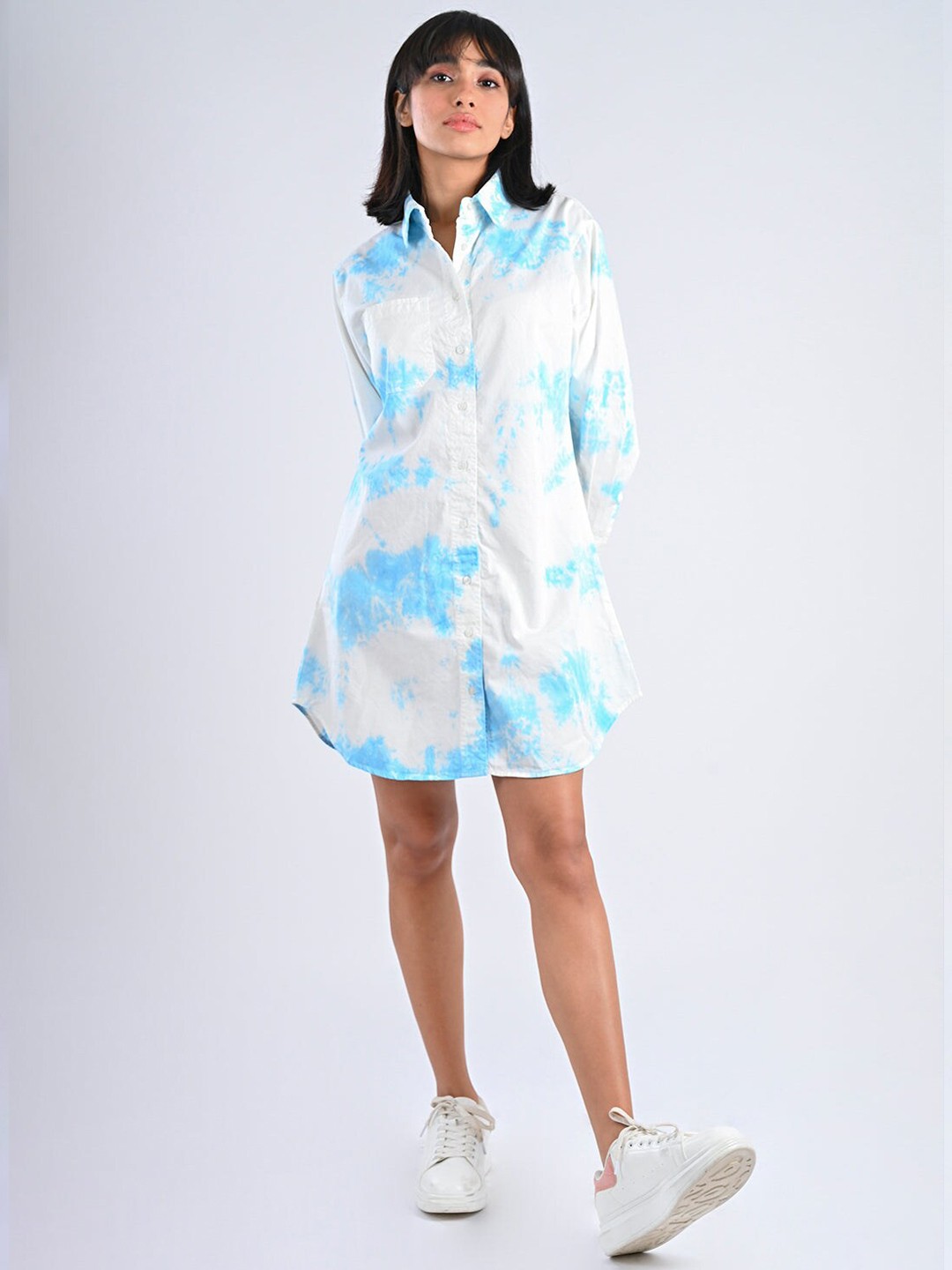 

FREAKINS Women Blue Floral Dress