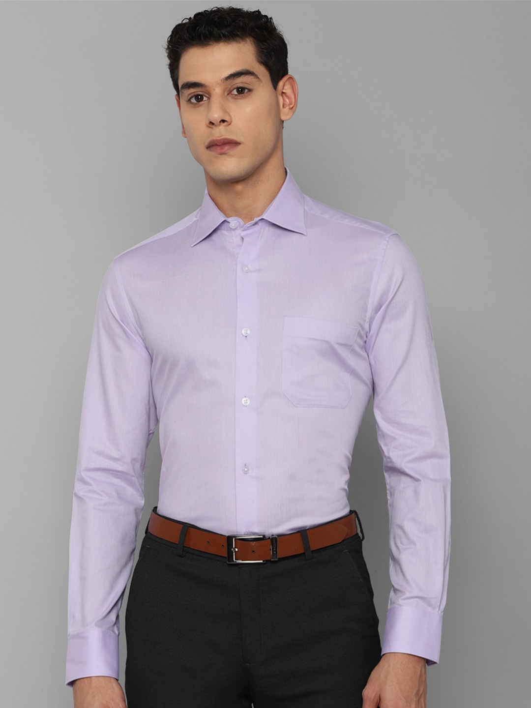 

Louis Philippe Men Purple Formal Shirt