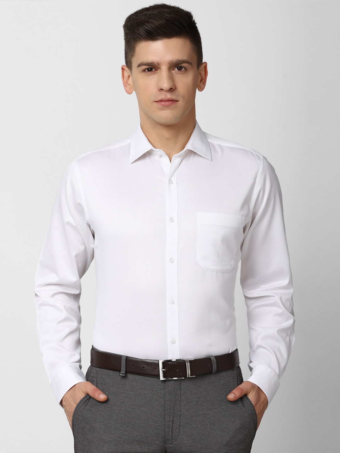 

Van Heusen Men White Formal Shirt