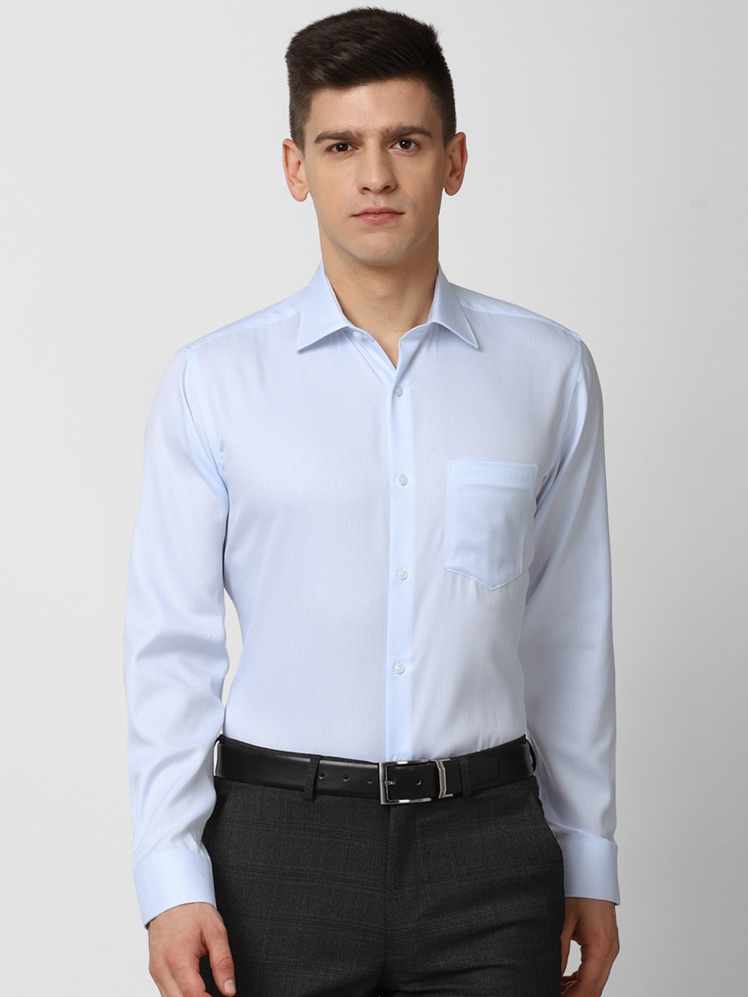 

Van Heusen Men Blue Formal Shirt