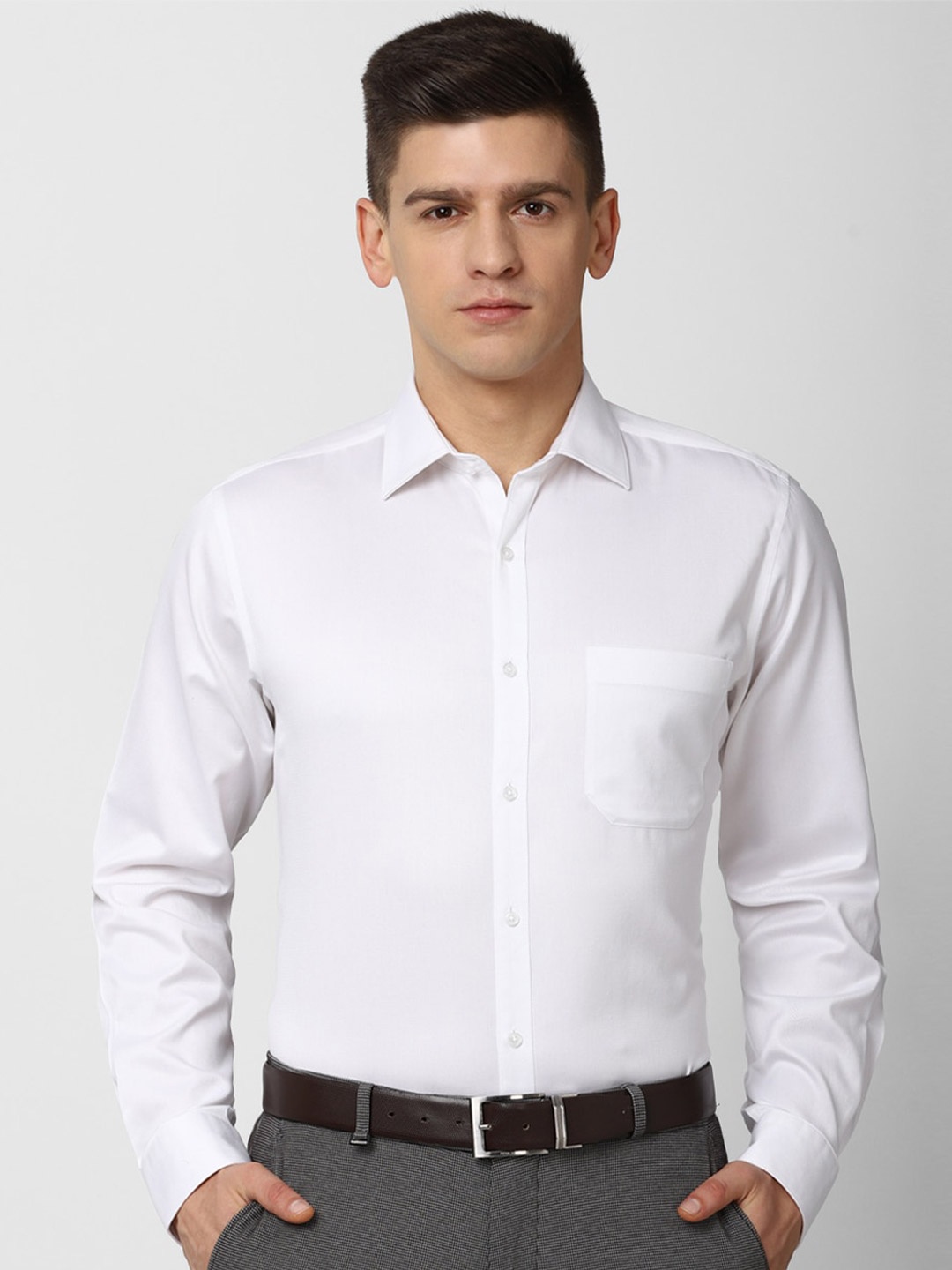 

Van Heusen Men White Formal Shirt