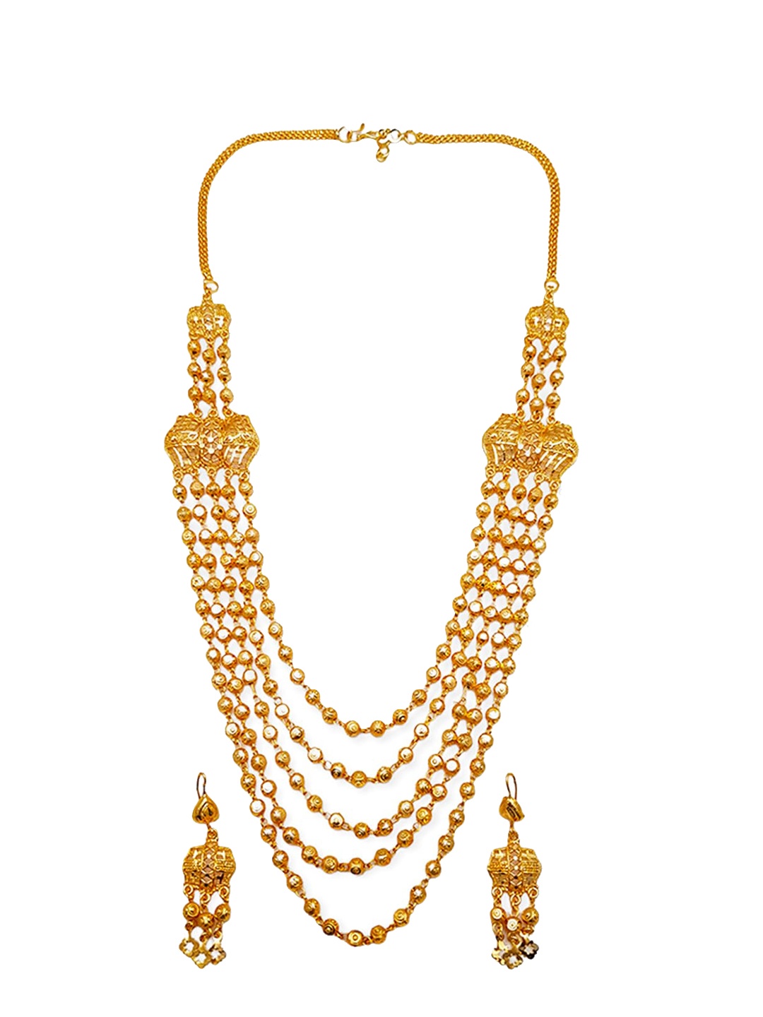 

GRIIHAM Gold-Plated & Design Detailed Jewellery Set