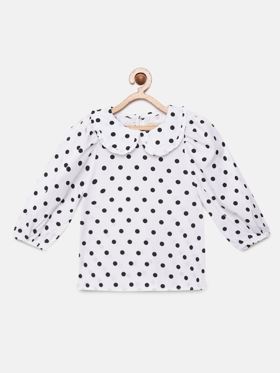 

Angel & Rocket White Print Ruffles Top