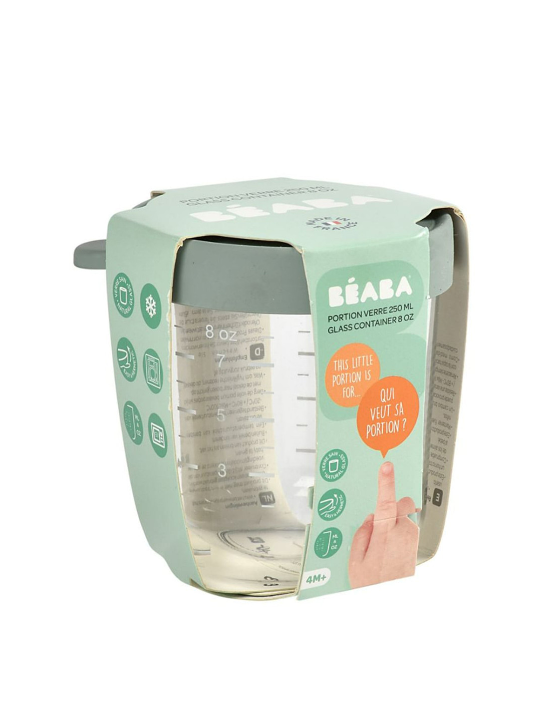 

BEABA Kids Green Glass Conservation Jar