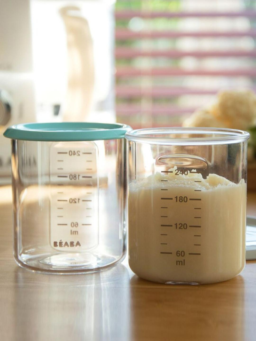 

BEABA Set Of 2 Maxi Portion 240 Ml, Transparent