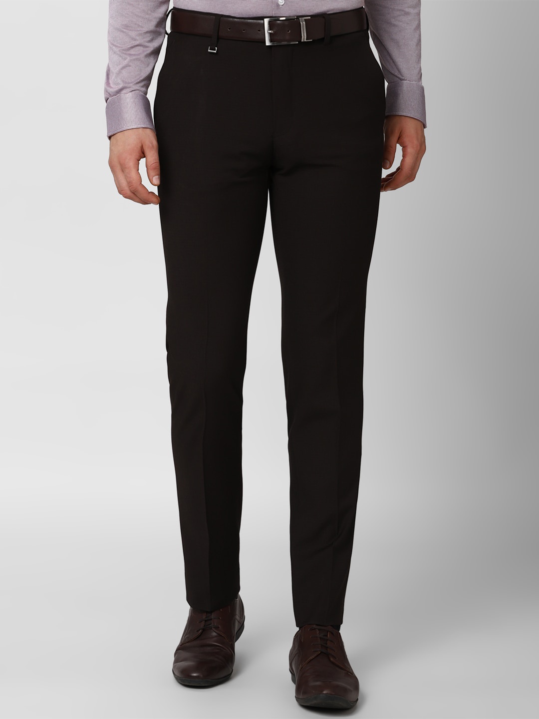 

Van Heusen Men Black Slim Fit Trousers