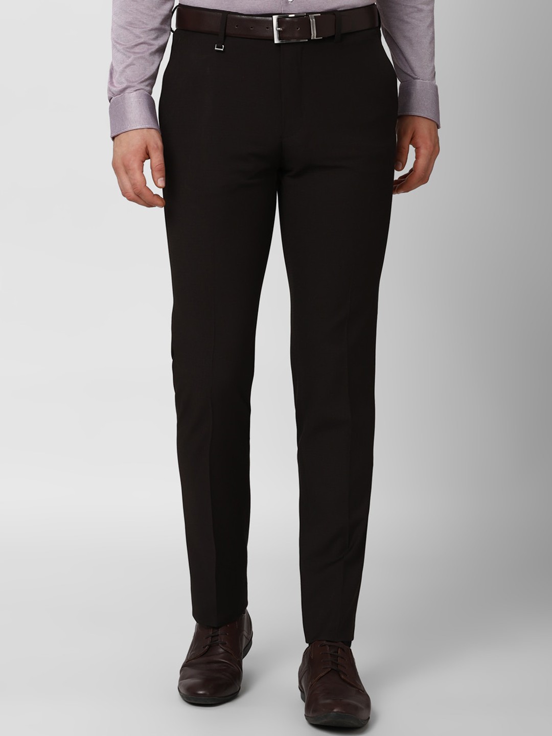 

Van Heusen Men Black Slim Fit Trousers