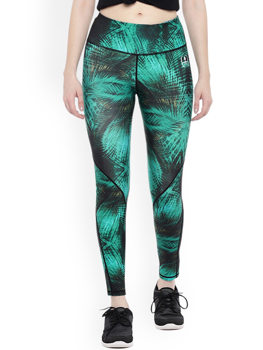 

Swee Shapewear Women Printed Tights, Green