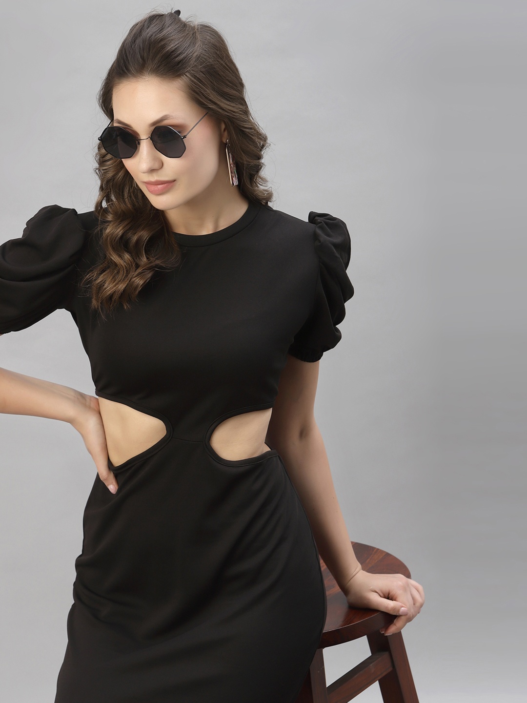 

Selvia Black Sheath Dress