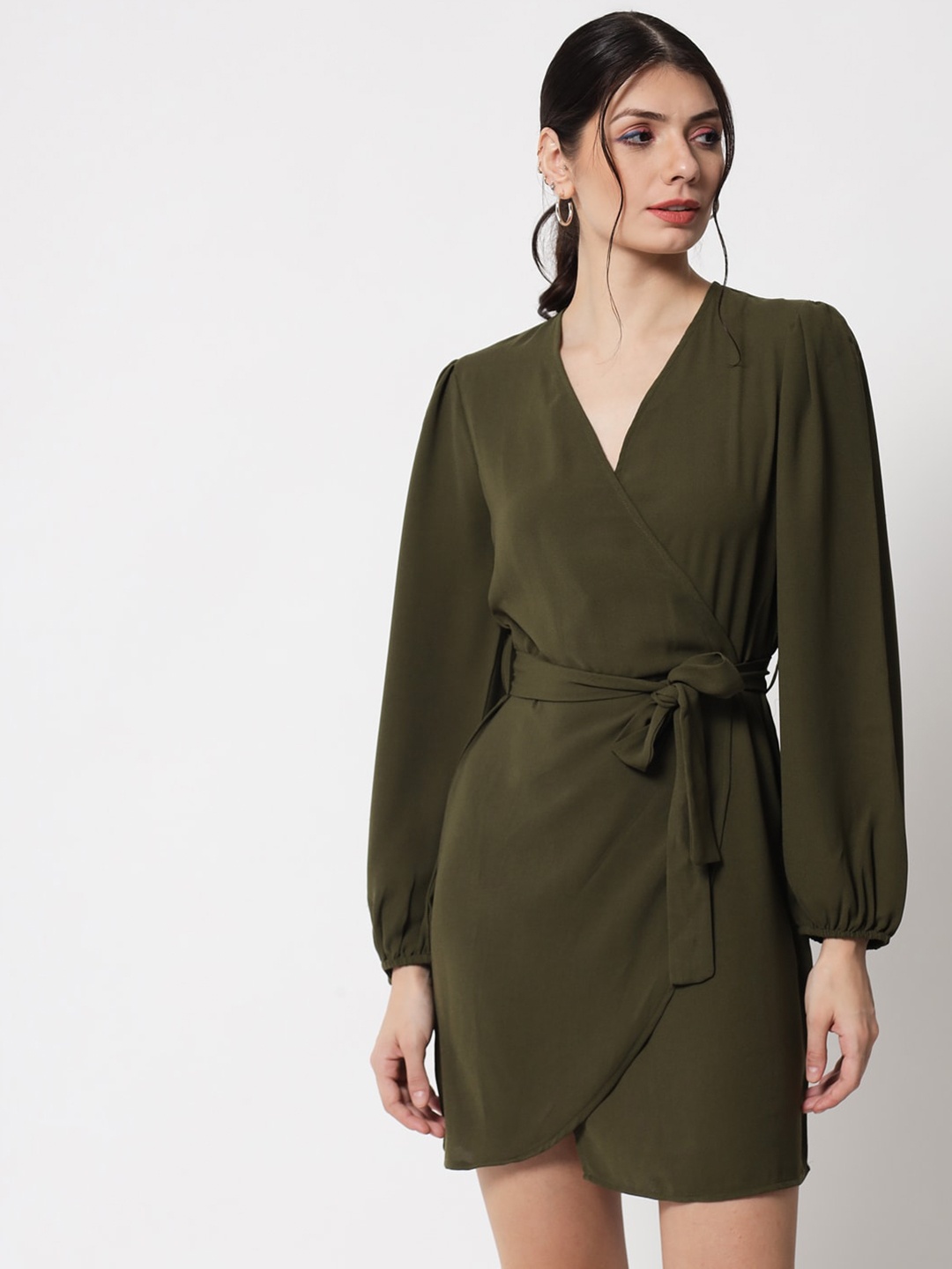 

The Vanca Olive Green Dress