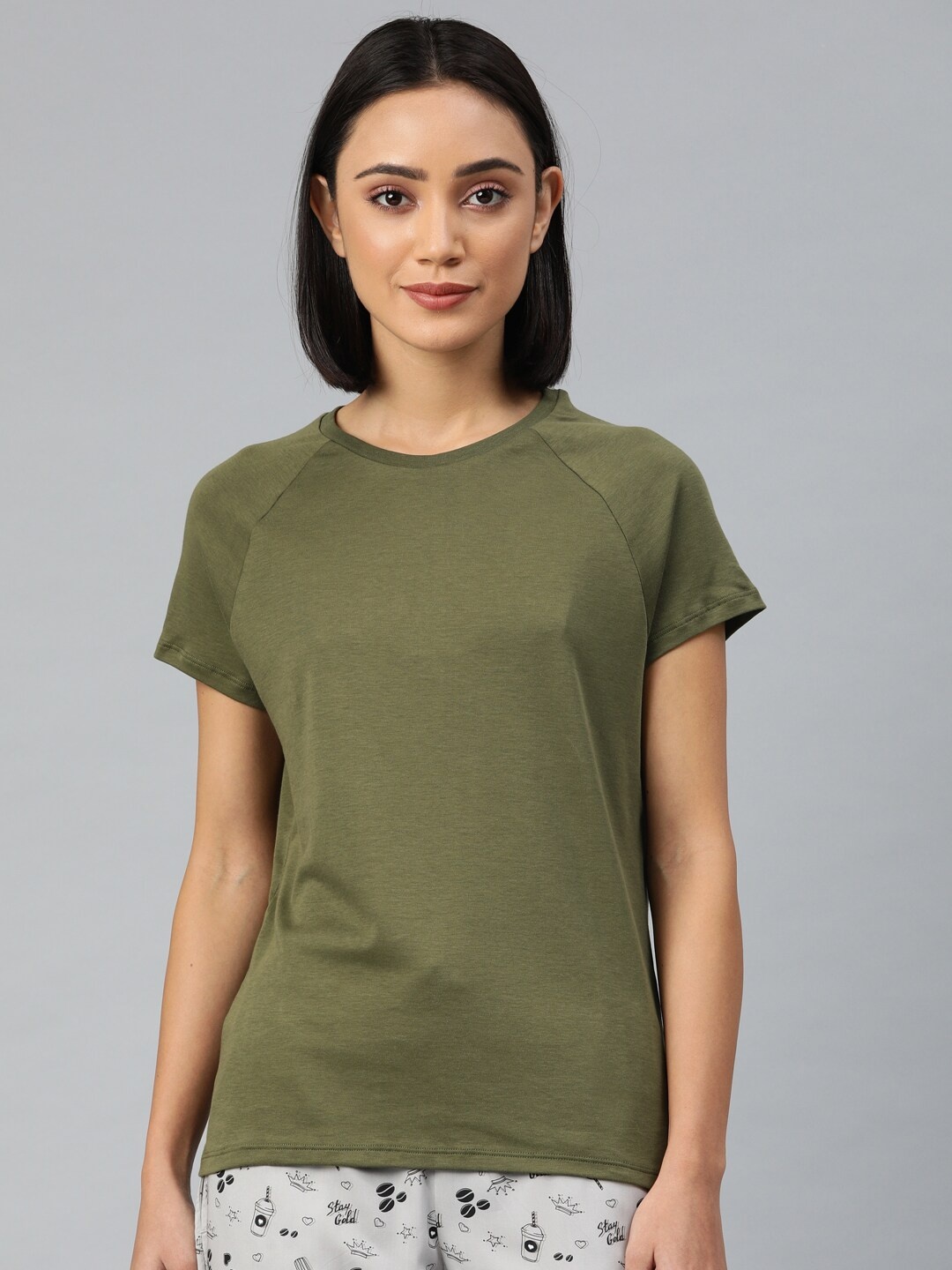 

Van Heusen Round Neck Lounge T-Shirt, Olive