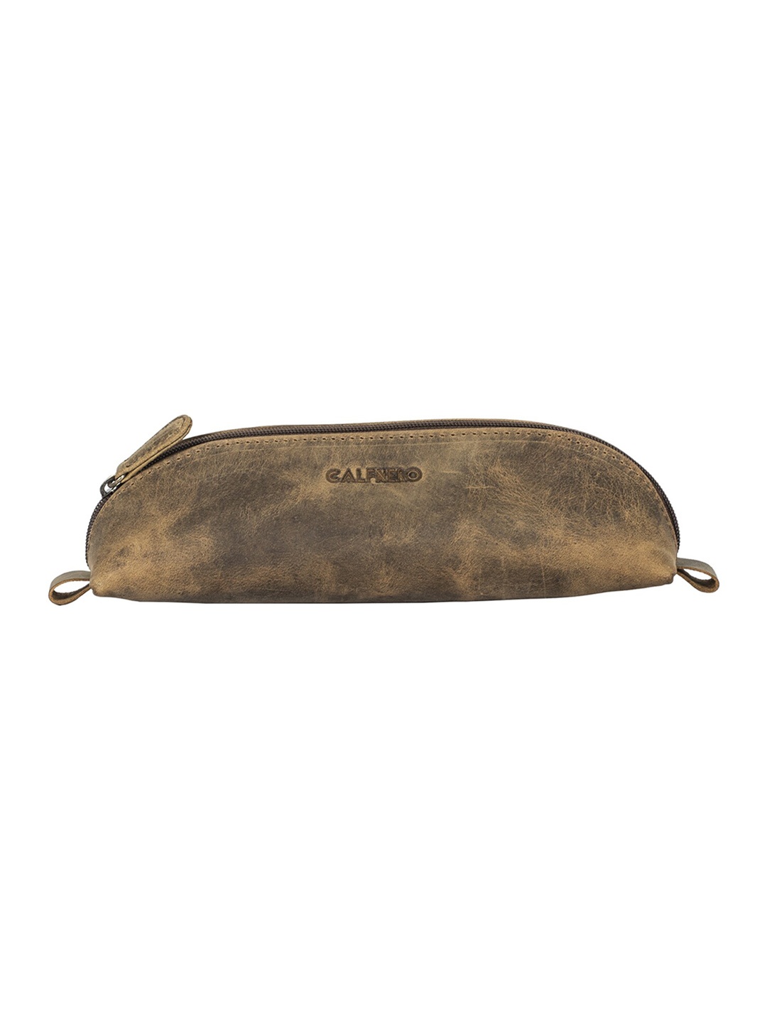 

CALFNERO Brown Solid Genuine Leather Pen Case
