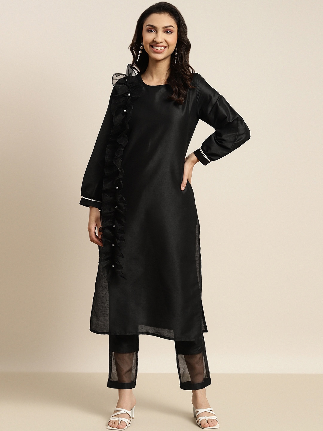 

Shae by SASSAFRAS Women Black Kurta