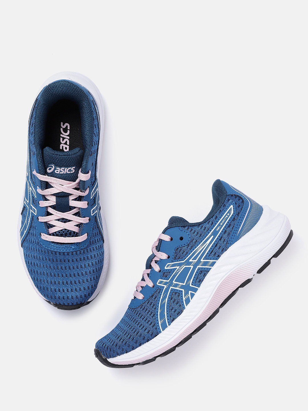 

ASICS Kids Blue Woven Design GEL-EXCITE 9 GS Running Shoes