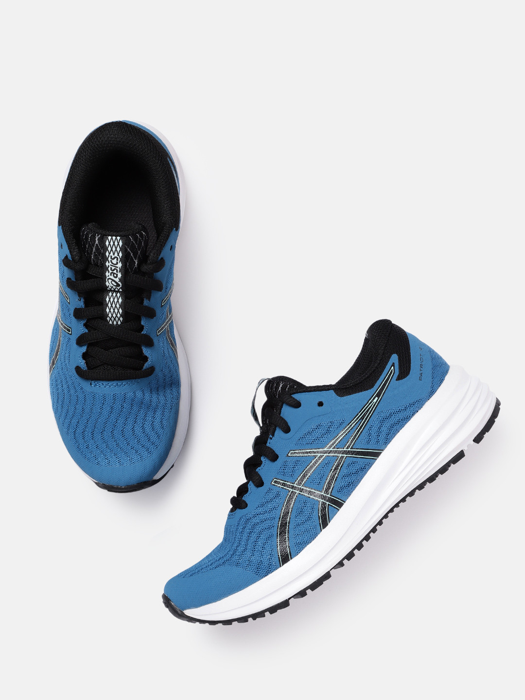 

ASICS Kids Blue Woven Design Patriot 12 GS Sneakers