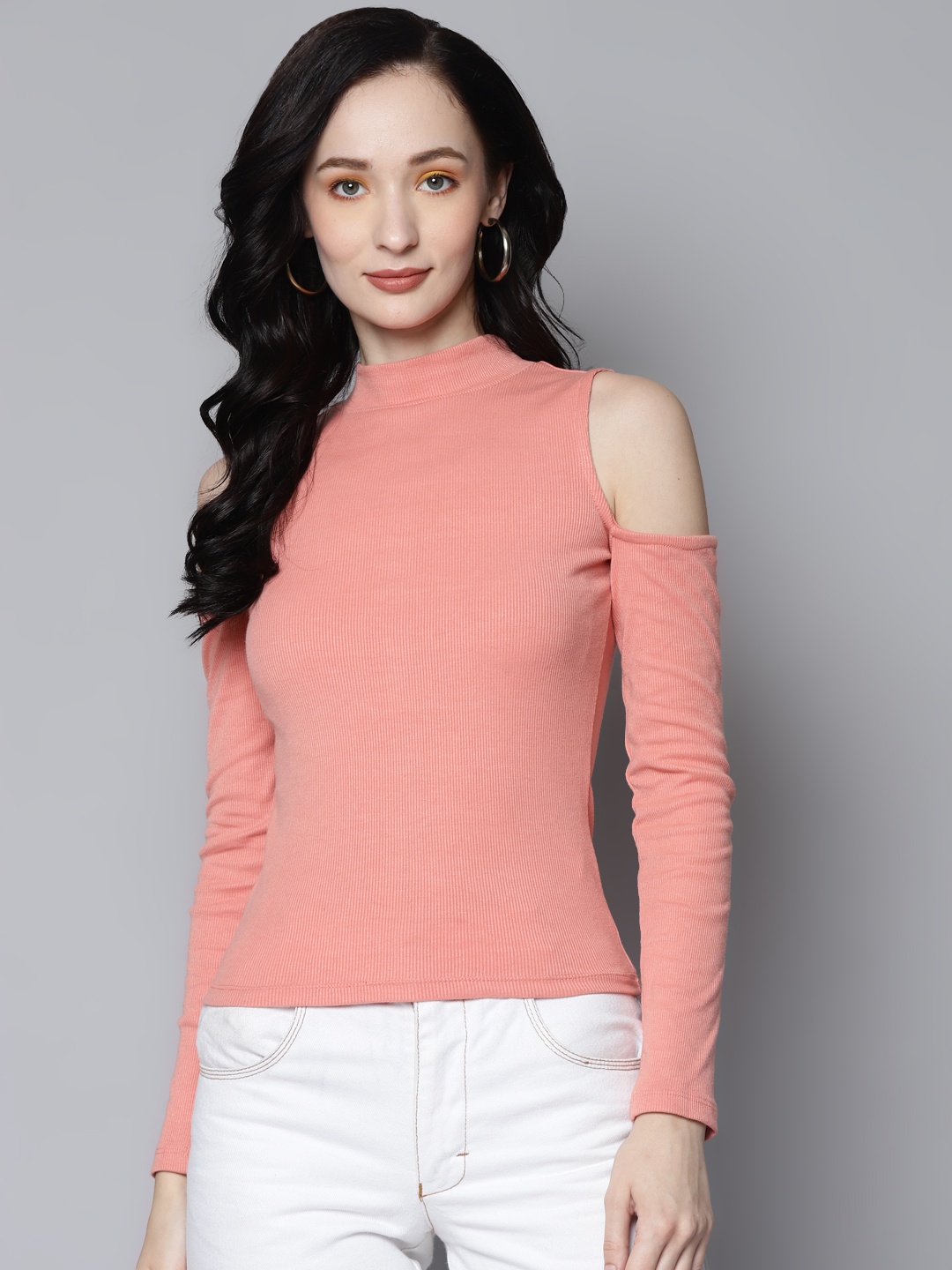 

SASSAFRAS Peach-Coloured Solid Top