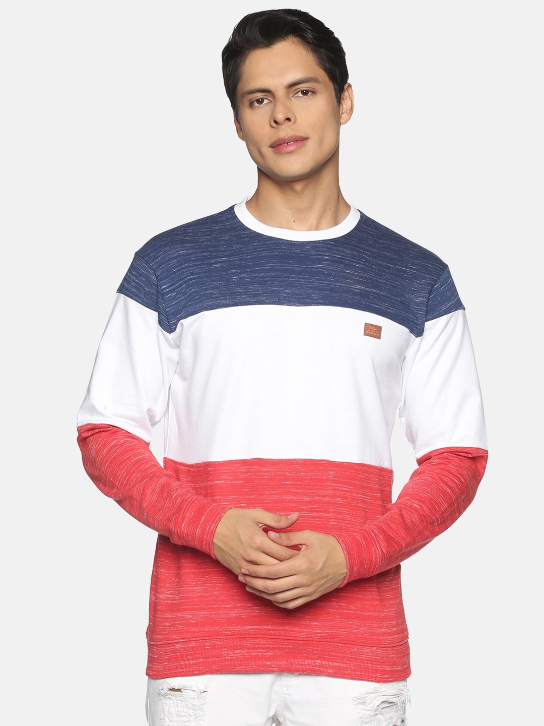 

UrGear Men Multicoloured Colourblocked Sweatshirt, Multi