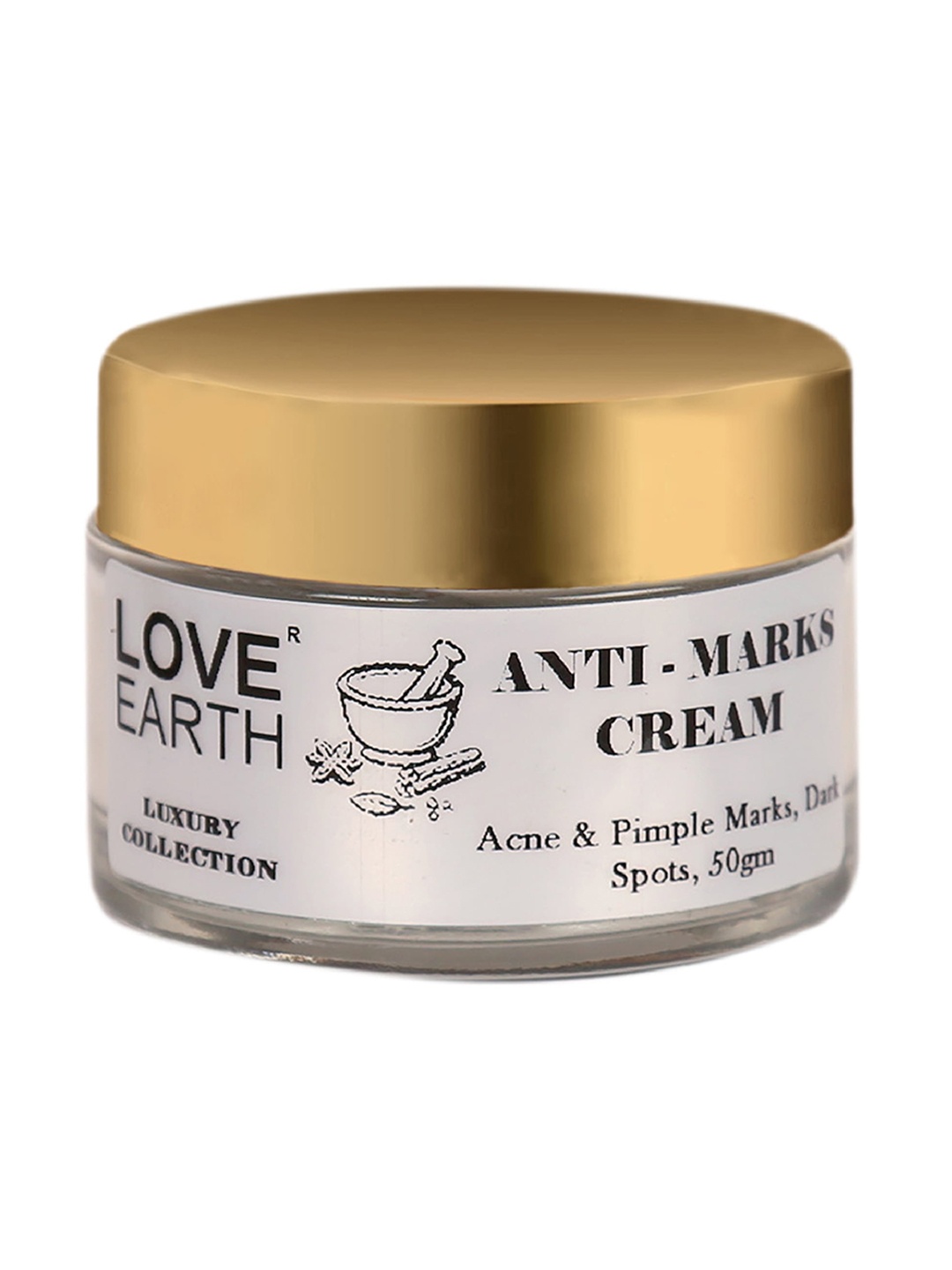 

LOVE EARTH Anti Marks Cream For Acne Scars & Dark Spots With Haldi & Jojoba Oil - 50 g, White