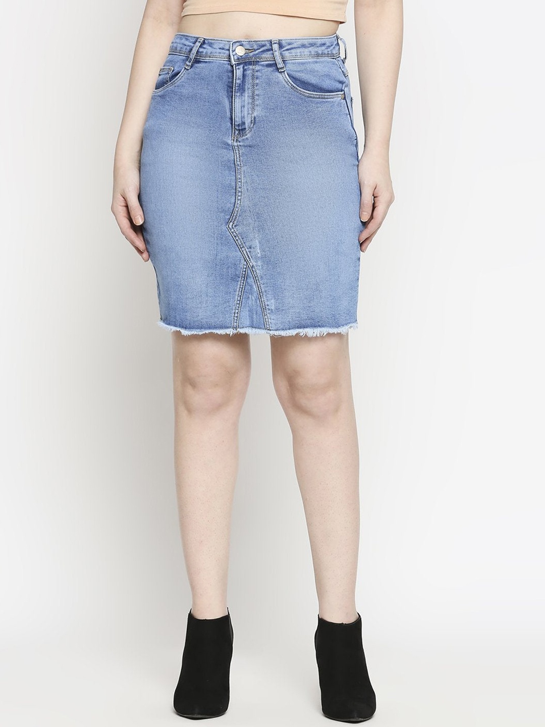 

Kraus Jeans Women Blue Denim Skirt