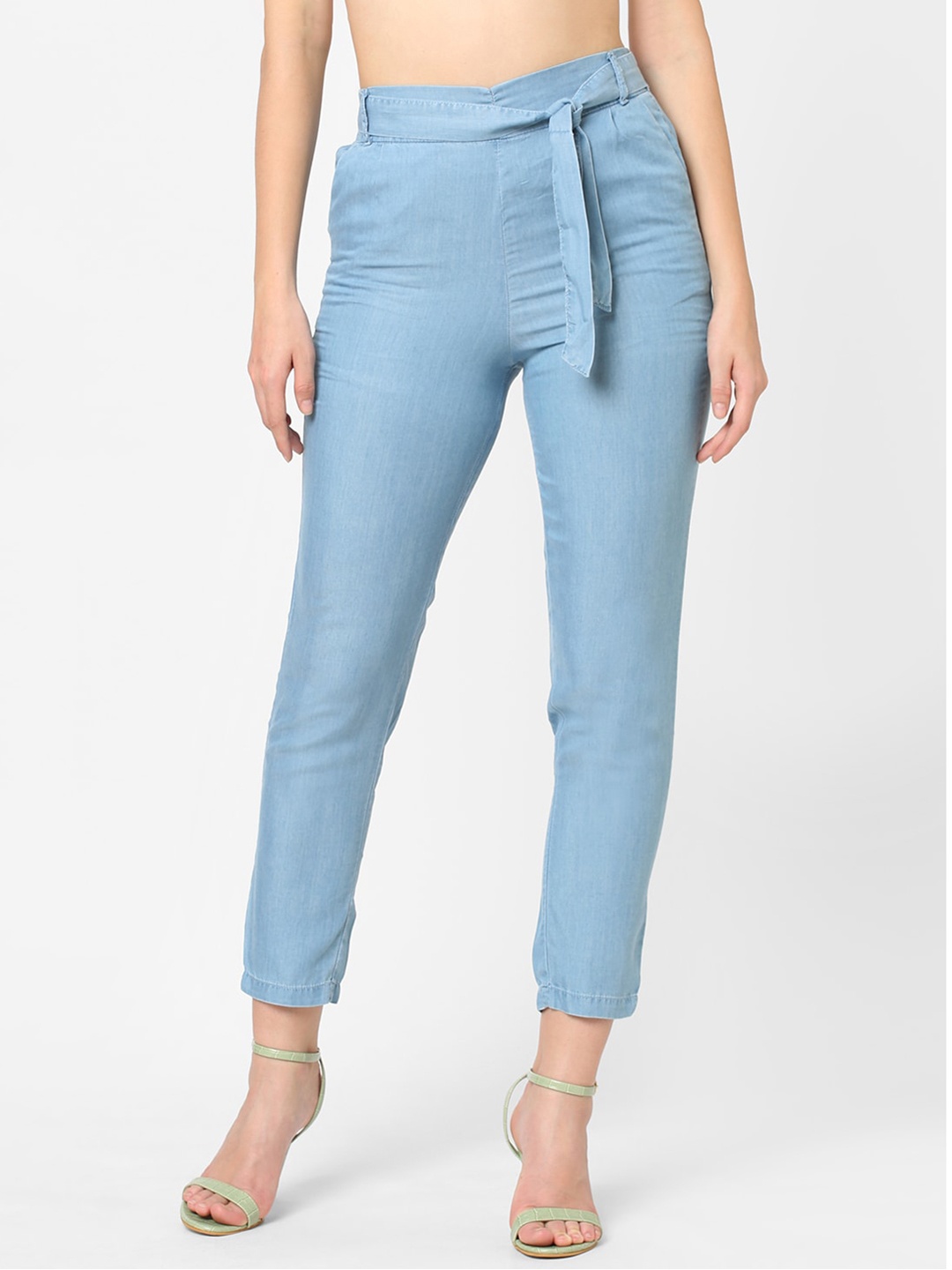 

Kraus Jeans Women Blue Loose Fit High-Rise Trousers