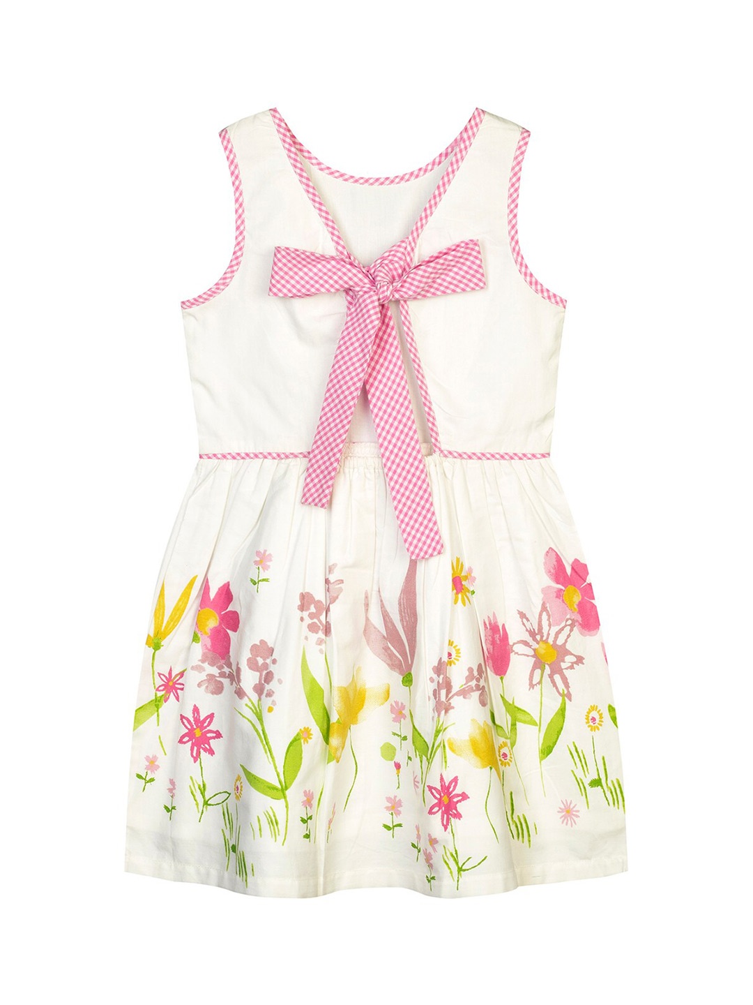 

Budding Bees White A-Line Dress