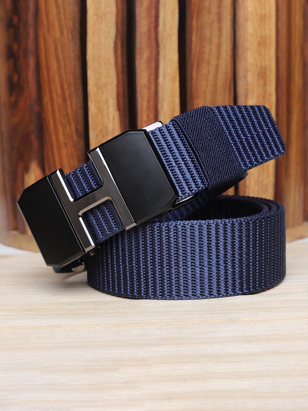 

Kastner Men Blue Canvas Autolock Belt