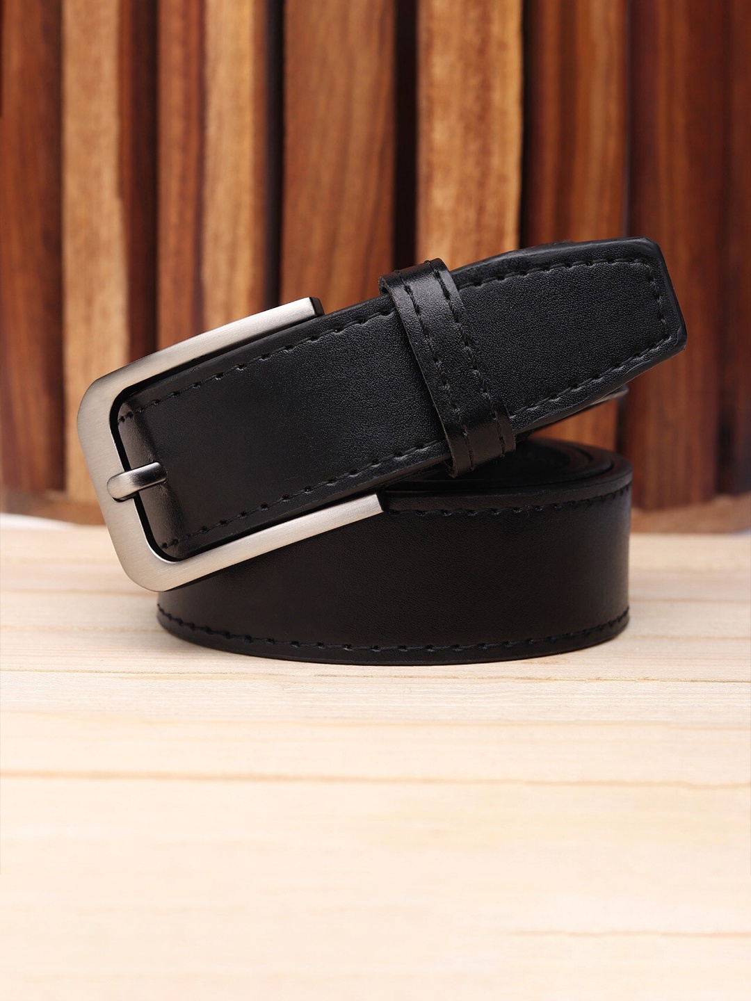 

Kastner Men Black Solid Formal Belt