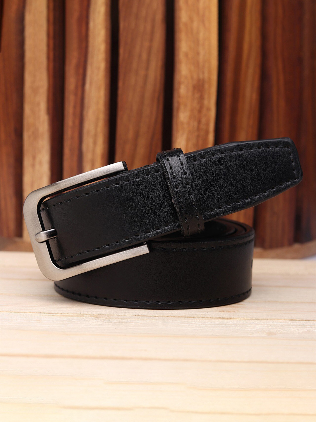 

Kastner Men Black Leather Formal Belt