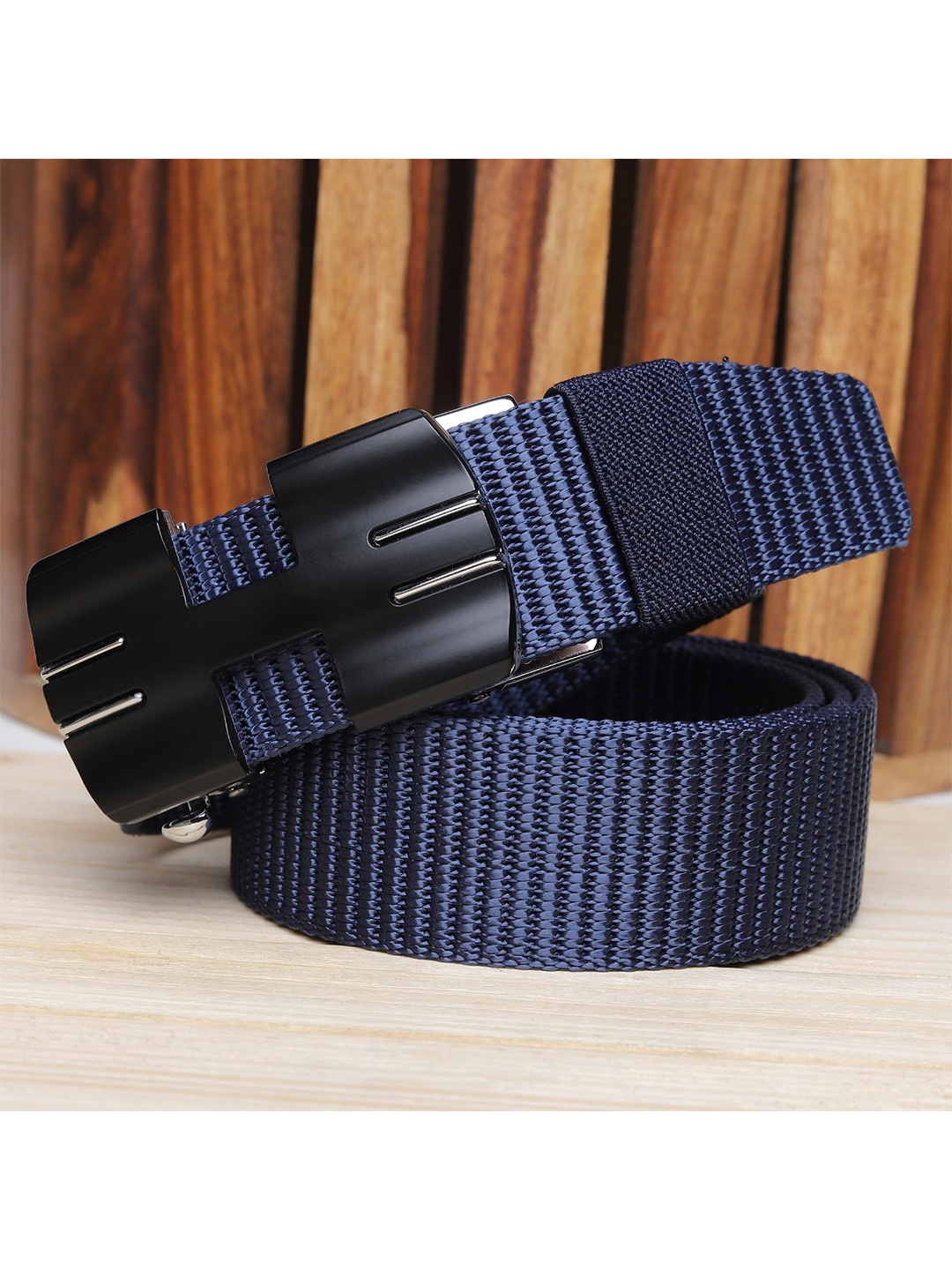 

Kastner Men Blue Canvas Autolock Belt