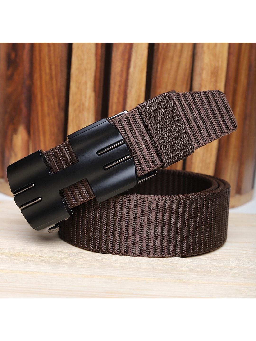 

Kastner Men Brown Striped Belt