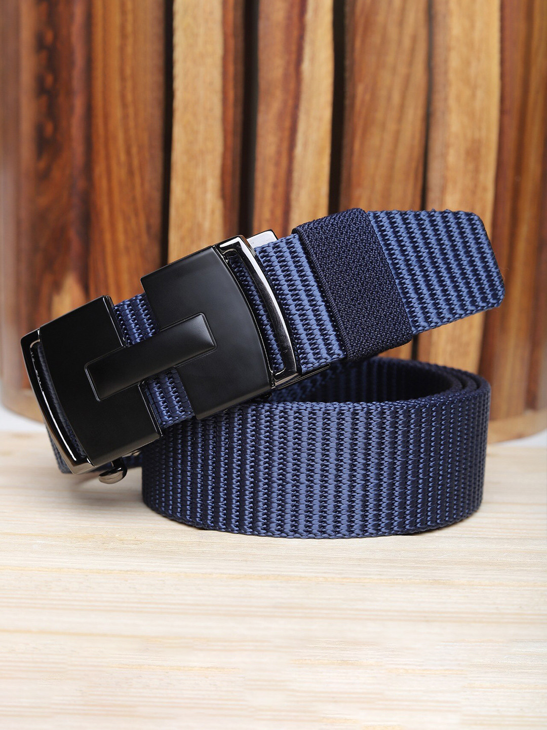 

Kastner Men Blue Textured Canvas Belt