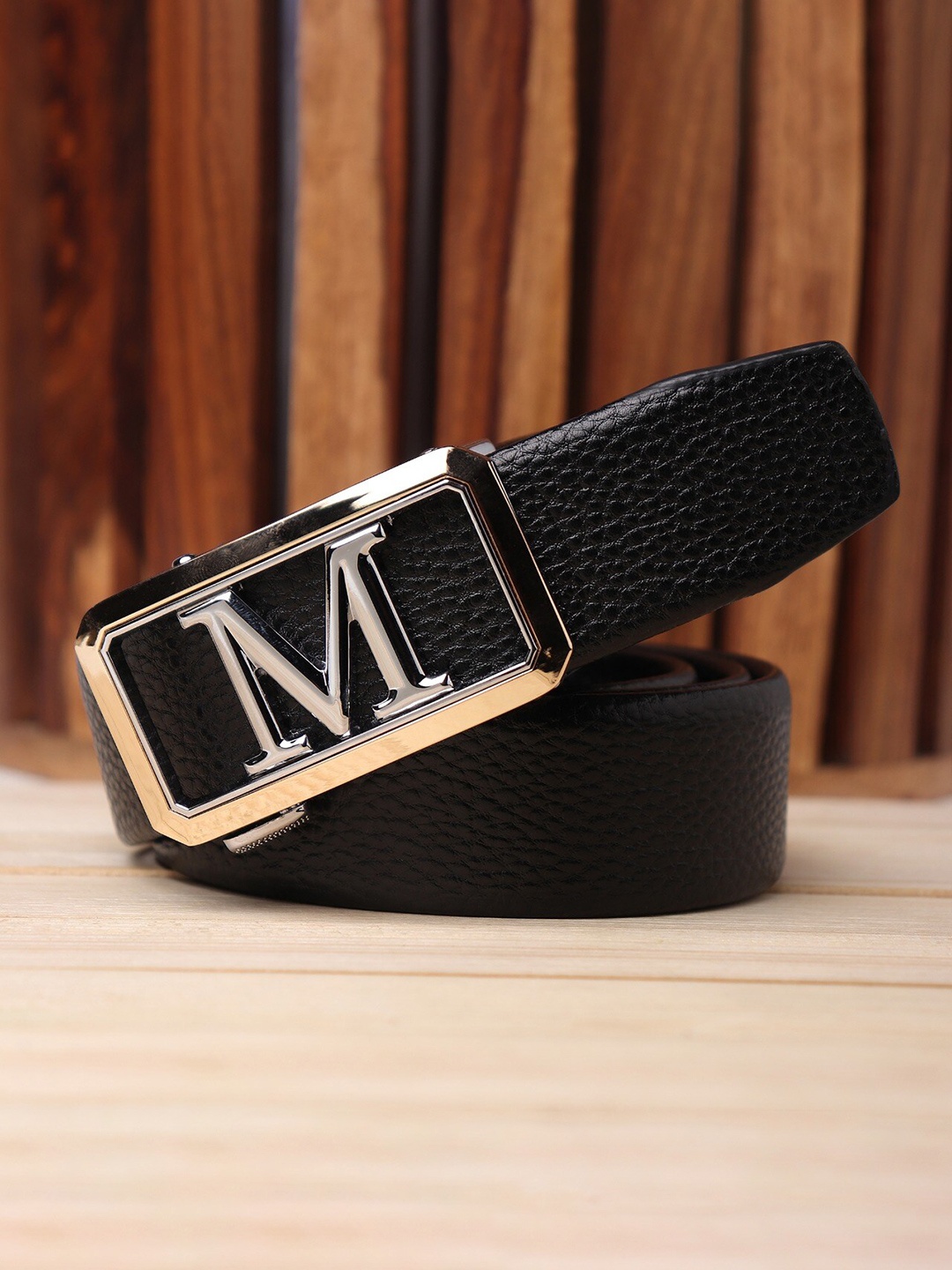 

Kastner Men Black Artificial Leather Black Auto Lock Formal Belt