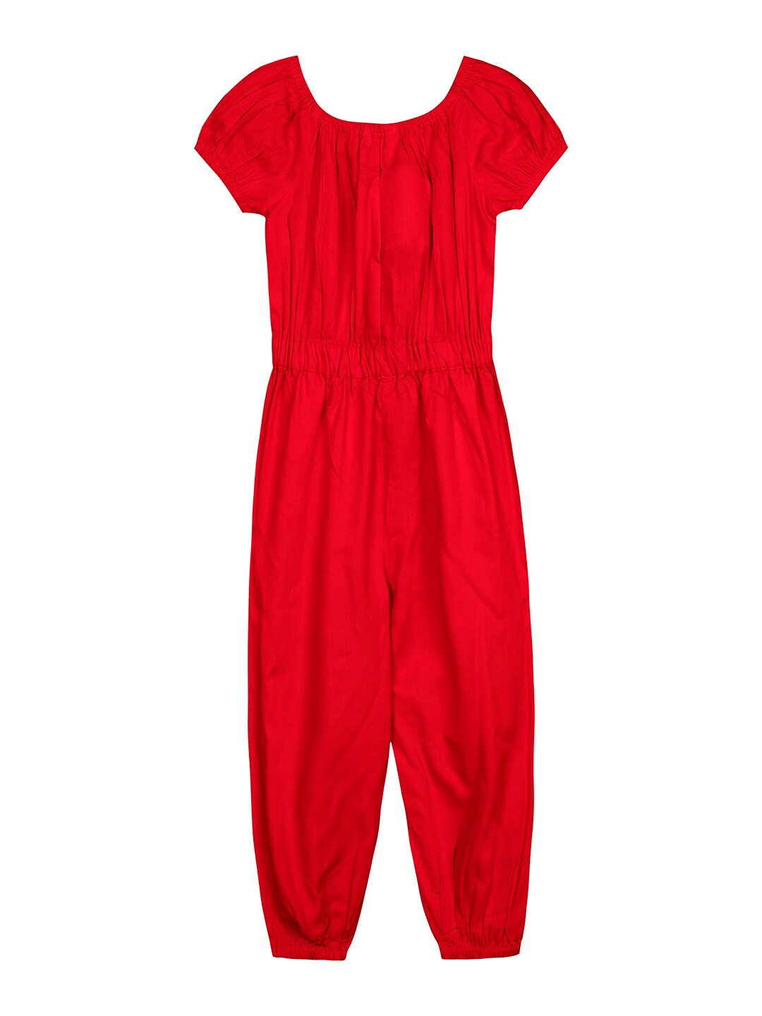 

Budding Bees Girls Red & Black Basic Jumpsuit