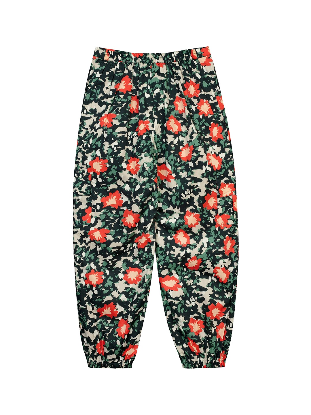 

Budding Bees Girls Multicoloured Floral Printed Relaxed Trousers, Multi
